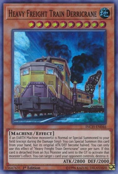 Heavy Freight Train Derricrane The Infinity Chasers Yu-Gi-Oh! card