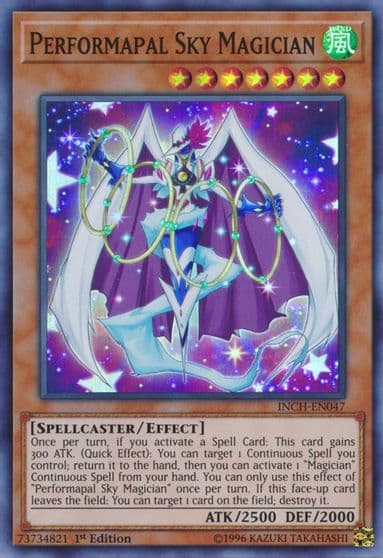 Performapal Sky Magician The Infinity Chasers Yu-Gi-Oh! card