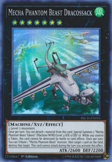 Mecha Phantom Beast Dracossack The Infinity Chasers Yu-Gi-Oh! card