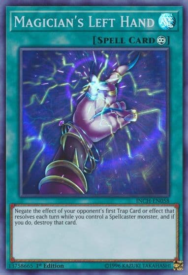 Magicians Left Hand The Infinity Chasers Yu-Gi-Oh! card