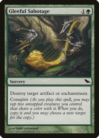 Gleeful Sabotage Shadowmoor Magic card