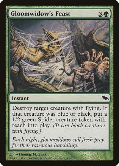 Gloomwidows Feast Shadowmoor Magic card