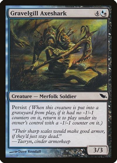Gravelgill Axeshark Shadowmoor Magic card