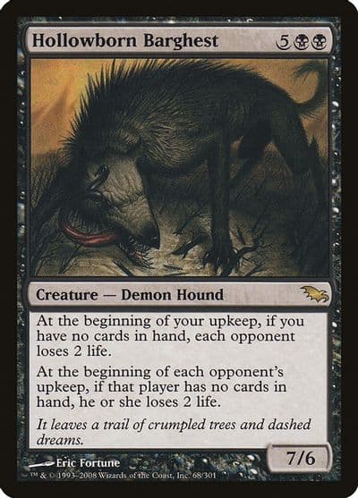 Hollowborn Barghest Shadowmoor Magic card