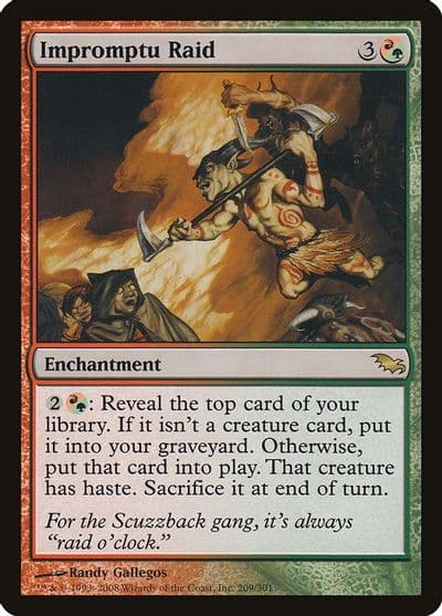 Impromptu Raid Shadowmoor Magic card
