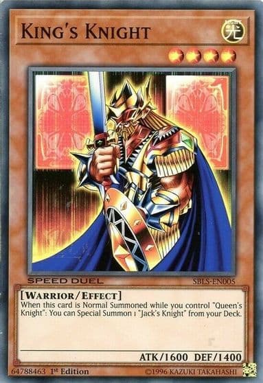 Kings Knight Speed Duel: Arena of Lost Souls Yu-Gi-Oh! card