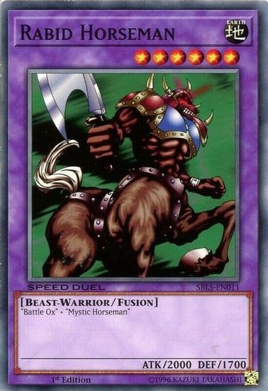 Rabid Horseman Speed Duel: Arena of Lost Souls Yu-Gi-Oh! card