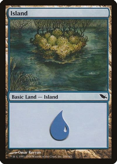 Island 286 Shadowmoor Magic card