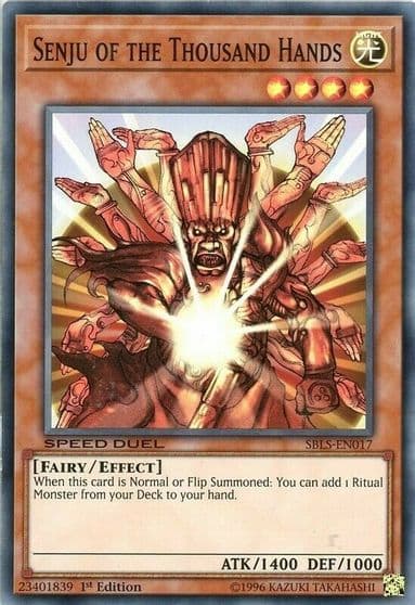 Senju of the Thousand Hands Speed Duel: Arena of Lost Souls Yu-Gi-Oh! card