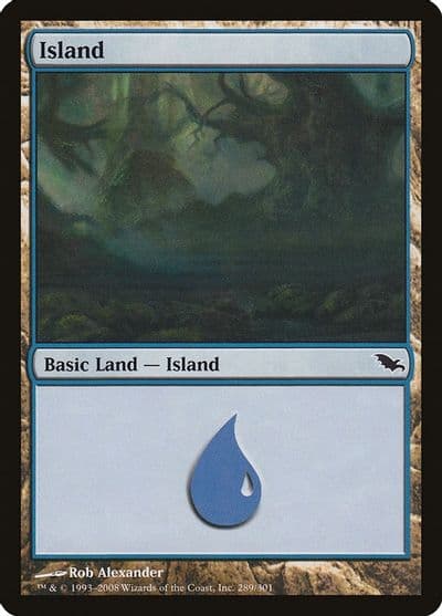 Island 289 Shadowmoor Magic card
