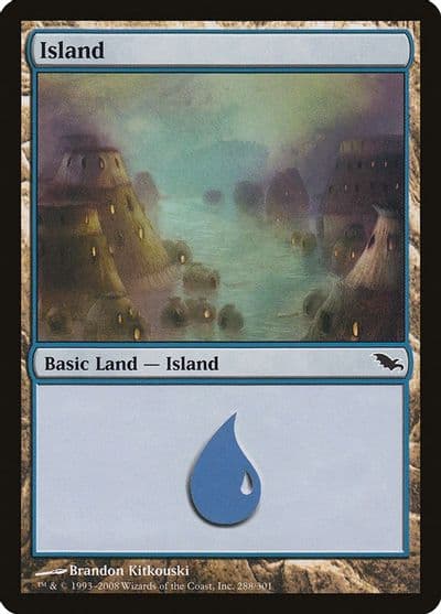 Island 288 Shadowmoor Magic card