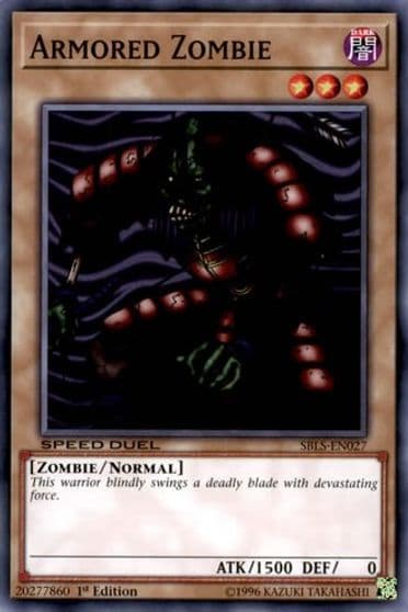 Armored Zombie Speed Duel: Arena of Lost Souls Yu-Gi-Oh! card