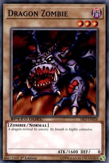 Dragon Zombie Speed Duel: Arena of Lost Souls Yu-Gi-Oh! card