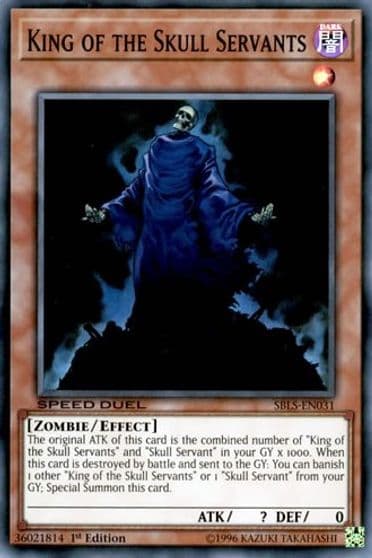 King of the Skull Servants Speed Duel: Arena of Lost Souls Yu-Gi-Oh! card