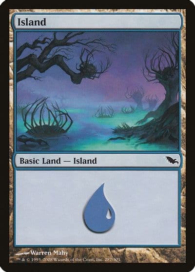 Island 287 Shadowmoor Magic card