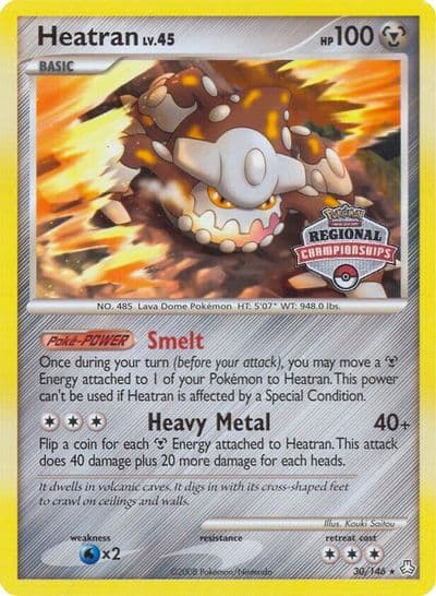 Heatran (Regional Championships) League & Championship Cards Pokemon card