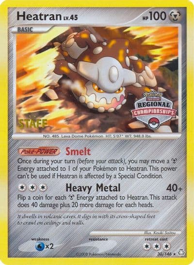 Heatran (Regional Championships) [Staff] League & Championship Cards Pokemon card