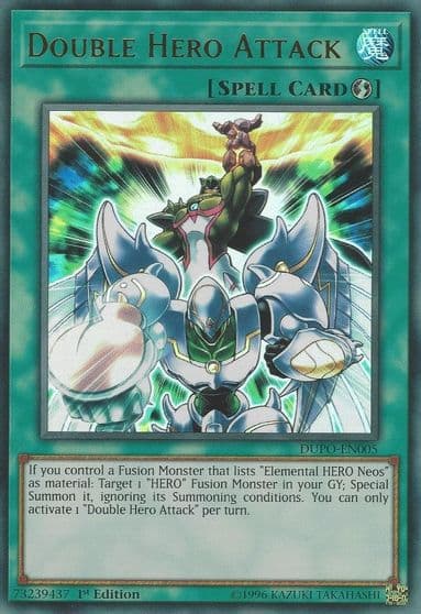 Double Hero Attack Duel Power Yu-Gi-Oh! card