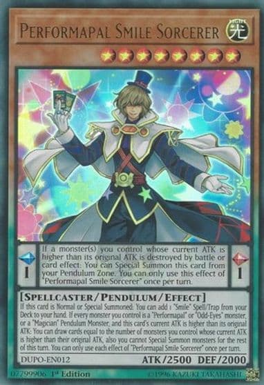 Performapal Smile Sorcerer Duel Power Yu-Gi-Oh! card