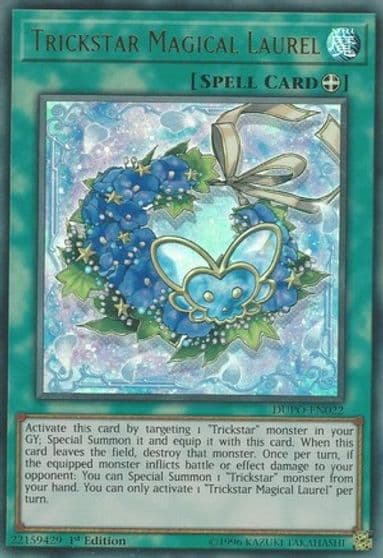 Trickstar Magical Laurel Duel Power Yu-Gi-Oh! card