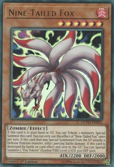 Nine Tailed Fox Duel Power Yu-Gi-Oh! card
