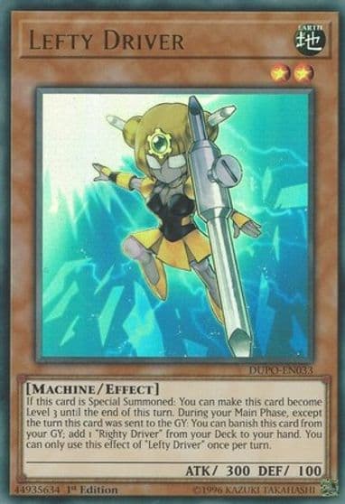 Lefty Driver Duel Power Yu-Gi-Oh! card