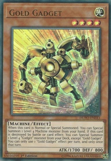 Gold Gadget Duel Power Yu-Gi-Oh! card