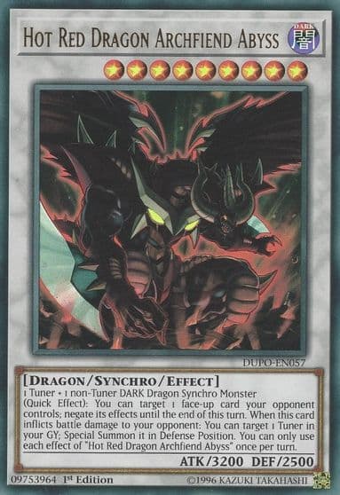 Hot Red Dragon Archfiend Abyss Duel Power Yu-Gi-Oh! card