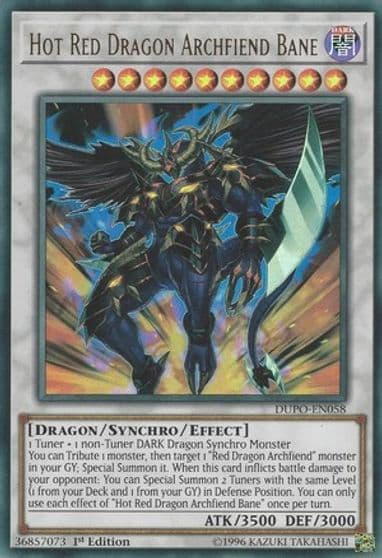 Hot Red Dragon Archfiend Bane Duel Power Yu-Gi-Oh! card