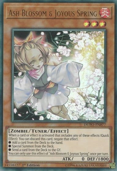 Ash Blossom and Joyous Spring Duel Power Yu-Gi-Oh! card