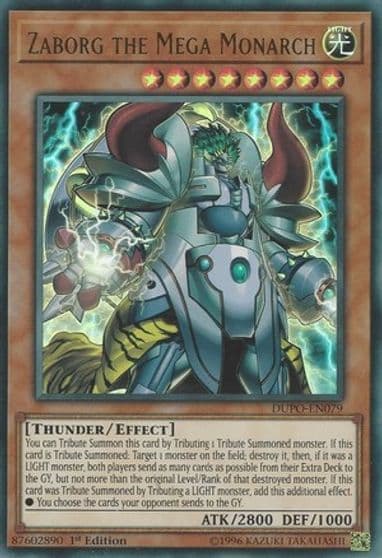 Zaborg the Mega Monarch Duel Power Yu-Gi-Oh! card