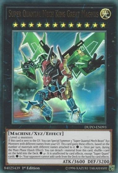 Super Quantal Mech King Great Magnus Duel Power Yu-Gi-Oh! card