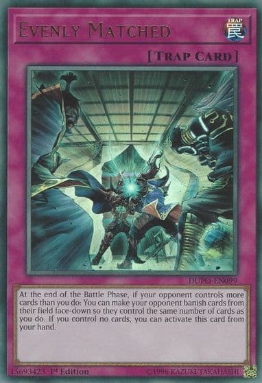 Evenly Matched Duel Power Yu-Gi-Oh! card