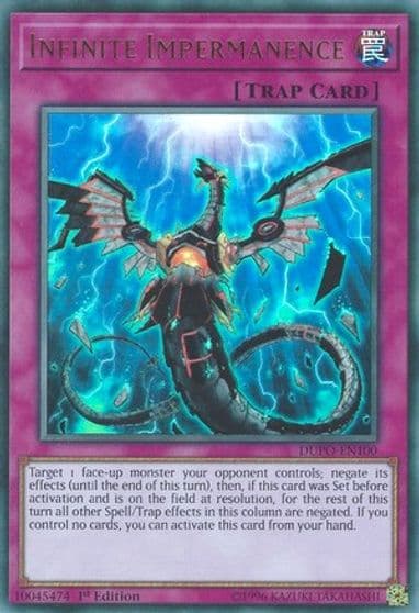 Infinite Impermanence Duel Power Yu-Gi-Oh! card