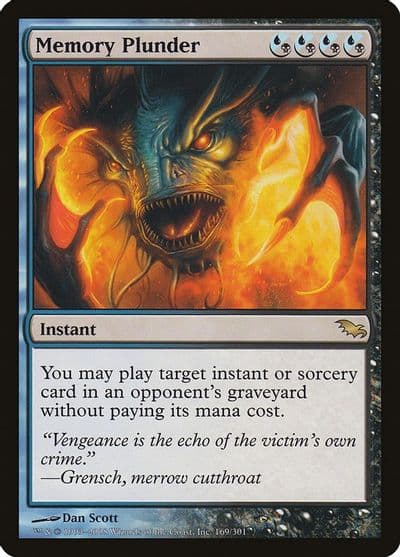 Memory Plunder Shadowmoor Magic card