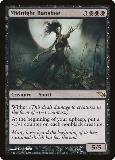 Midnight Banshee Shadowmoor Magic card