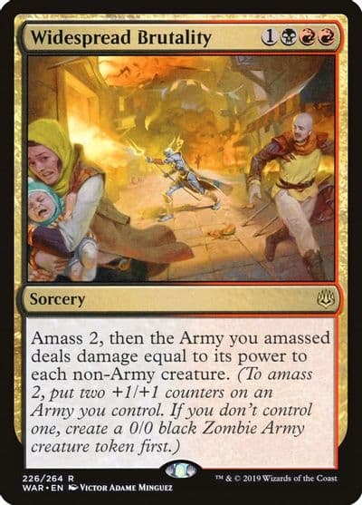 Widespread Brutality War of the Spark Magic card