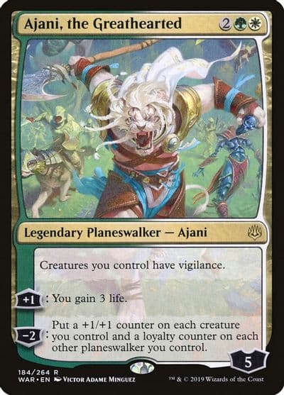 Ajani the Greathearted War of the Spark Magic card