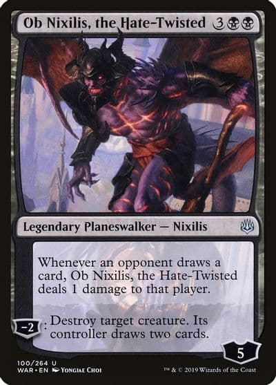 Ob Nixilis the Hate Twisted War of the Spark Magic card