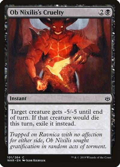 Ob Nixiliss Cruelty War of the Spark Magic card