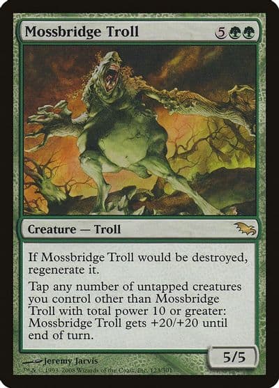 Mossbridge Troll Shadowmoor Magic card