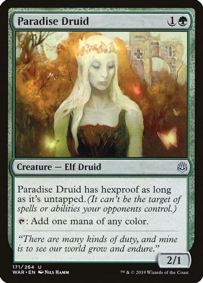 Paradise Druid War of the Spark Magic card