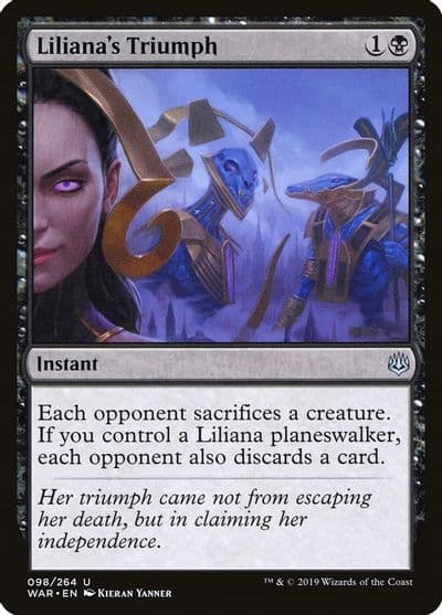Lilianas Triumph War of the Spark Magic card