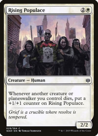 Rising Populace War of the Spark Magic card