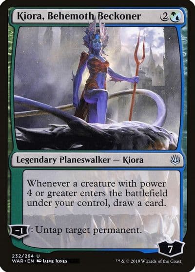 Kiora Behemoth Beckoner War of the Spark Magic card