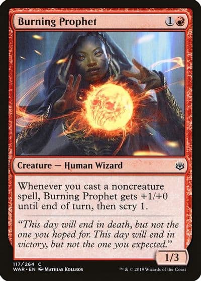 Burning Prophet War of the Spark Magic card