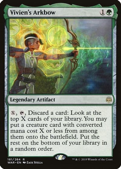 Viviens Arkbow War of the Spark Magic card