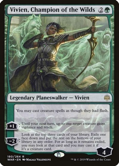 Vivien Champion of the Wilds War of the Spark Magic card