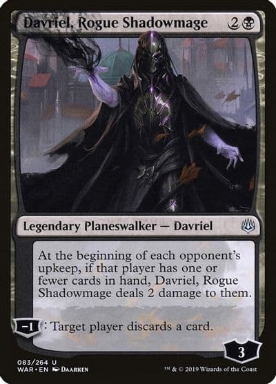 Davriel Rogue Shadowmage War of the Spark Magic card