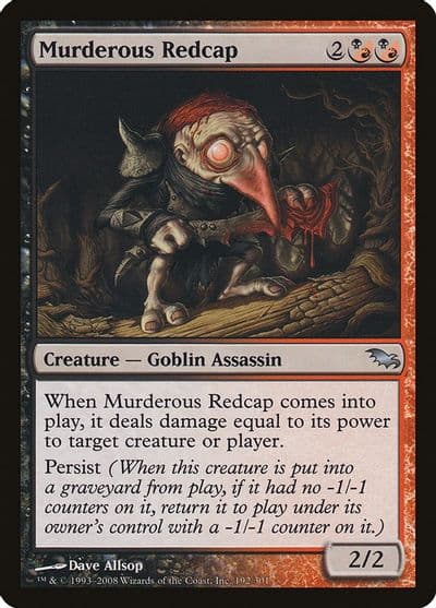 Murderous Redcap Shadowmoor Magic card
